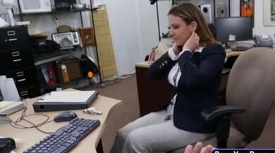 Business woman convinced to get fucked