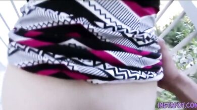 He fuck her beautiful horny step sis on the balcony