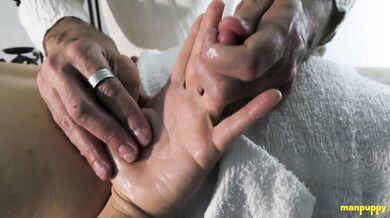 Grey Hair DILF Gives Sensual Rubbing