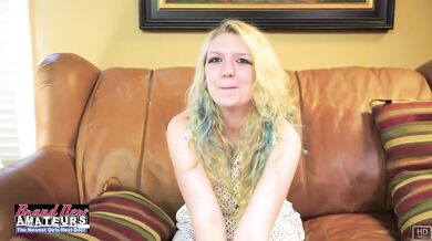 Sweet Blonde Chelsie Can't Stop Playing With Her Meaty Pussy!