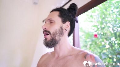 I tied up two pretty girls and they took turns pleasing my pecker.