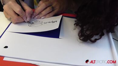 Mara Martinez inks and fucks with Heidi Van Horny