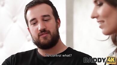 Old fart is going to fuck a kinky tart in a taboo movie