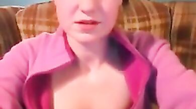 Cute Teen With No Breasts Smokes