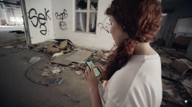 Gotcha! Shibari sex in abandoned building with Saara Rei