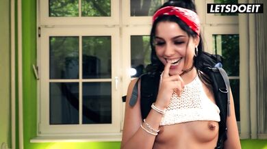 Sexy Slut Bad Lady Drilled Deep by Hostel Manager - LETSDOEIT