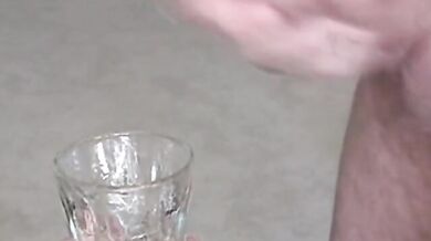 Mature Cocksucker Drinking The Sperm From a Cup!