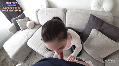 Sexy Roommate in Leather Pants Fucks with Me