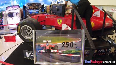 Amateur Thai teen with her 2 week boyfriend out and about before the sex