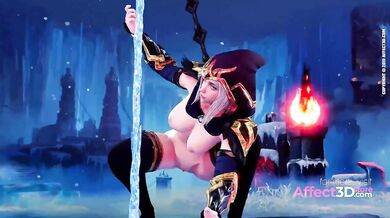 Lewd 3d Babes Showing Their Pole Dance Skill In A Naughty Animation - Sexy Blonde