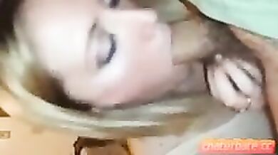 Blonde blowjob on chaturbate cam