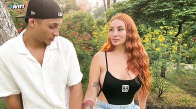 I meet busty Colombian redhead in park and also offer her money for sex - Milan Rodriguez