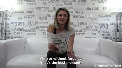 Amateur Blonde Takes Cock At Casting