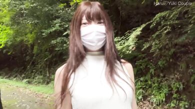 【素人】透明感抜群の色白彼女と野外で生SEX♡精子大量注入 素人カップル/美少女/色白美乳/中出し/フル動画(26分)/일본여대생과질내사정섹스