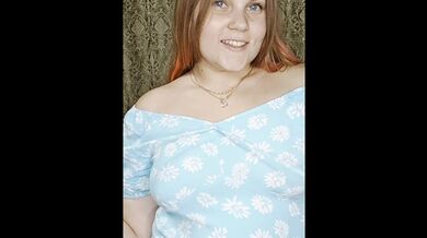 beautiful girl in a blue dress