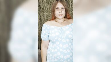 beautiful girl in a blue dress