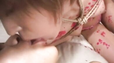 Bound asian MFF trio MILF