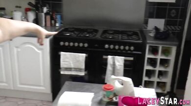 Sloppy granny fingering lesbian