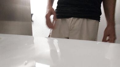 Pissing at a Urinal in a Public Restroom Compilation