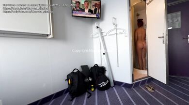 VLOG CORSE - I get my tight little pussy filled in the ferry cabin