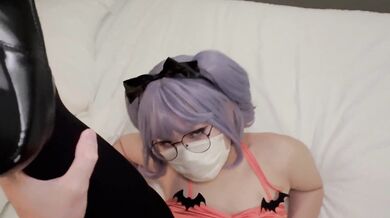Halloween Creampie Night for Horny Cosplay Girl