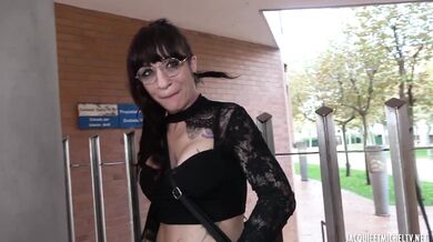 Tattoed Lesbian Elea And Her Friend Play With Big Toys And Real Cock