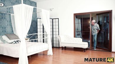 MATURE4K. Old lady Elle fucked a gardener while her husband was away