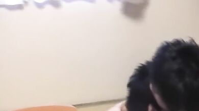 Hairy Bisexual Sucks Lovers Hard Cock