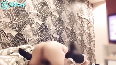 #17【日本人 素人 女子高生】彼女とホテルに行って色々な体位を試した結果、あまりにも激し過ぎてスカートが精子まみれになってしまった♪Japanese girl