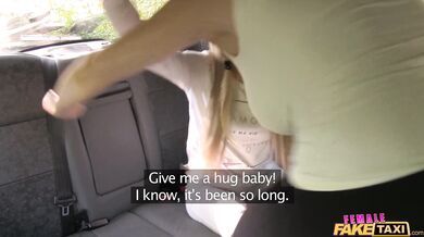 Female Fake Taxi - Rebecca More and Carmel Anderson lesbian sex