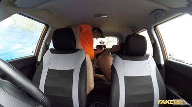 Fake Driving School - Full video of black babe fucking a driving instructor
