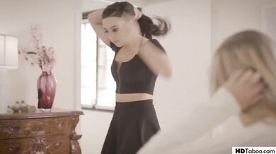 PURE TABOO Virgin College Girl Does It With Her Slutty BFF And Stepbrother - Carolina Sweets