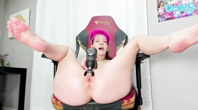 Cute Redhead Busty Babe Plays With Her Wet Pussy