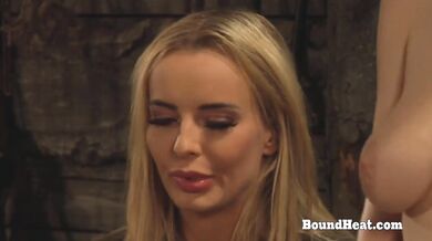 Busty Lesbian Girl With Big Tits Touched And Fingered By Madame