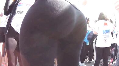 perfect bubble butt black spandex