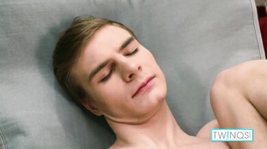 Skinny Blonde Lucas A Fuck Himself With A Big Dildo And Jerks Off His Cock!