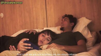 My stepsis swallows my penis after watching a movie they almost discovered us FANTASIAHARDCORESEX