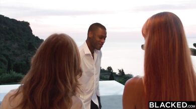 BLACKED Sexy Redheads Jia Lissa & Little Dragon Love BBC