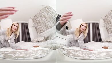 Busty Blonde Takes Care Of Your Morning Wood with a Blowjob and Doggy - Virtual Real Porn