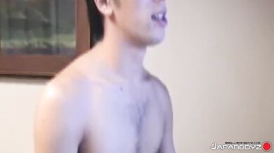 Naked Gay Rims Lover Ass After Jerking