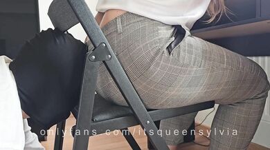 Boss Farts on Her Assistant