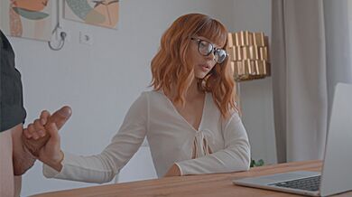 She Makes Him Cum Inside Her Tight Young Pussy On Zoom Meeting