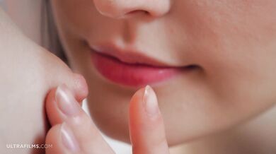 ULTRAFILMS Beautiful lesbian models Amelia Riven and Bella Spark satisfying each other's needs