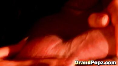 Dark hair teen sucking riding cowgirl senior