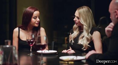 Deeper. BFFs fucked in threesome