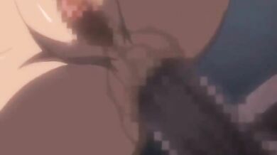 Big busted hentai babe hot riding a rough cock