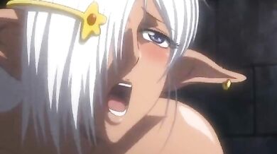 Big busted hentai babe hot riding a rough cock