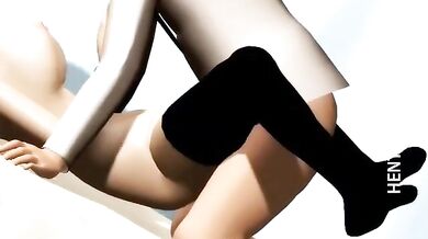 Naughty 3D hentai bitch gets fucked