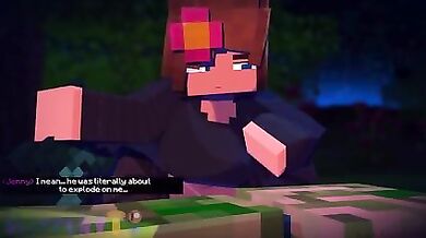 Minecraft Jenny x Minecraft Creeper