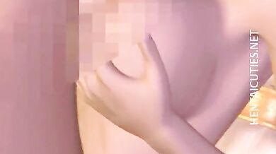 Horny blonde 3D hentai girl gets fucked